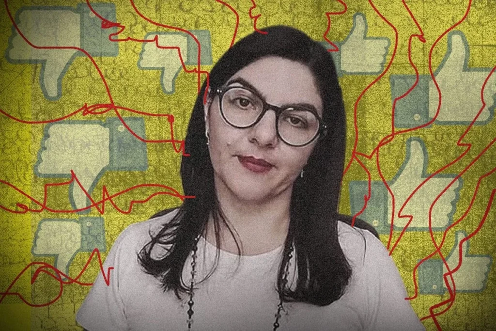 Maira Rocha, médium e responsável pela Casa de Caridade Inácio Daniel, em contexto relacionado às acusações e documentos analisados pela reportagem.