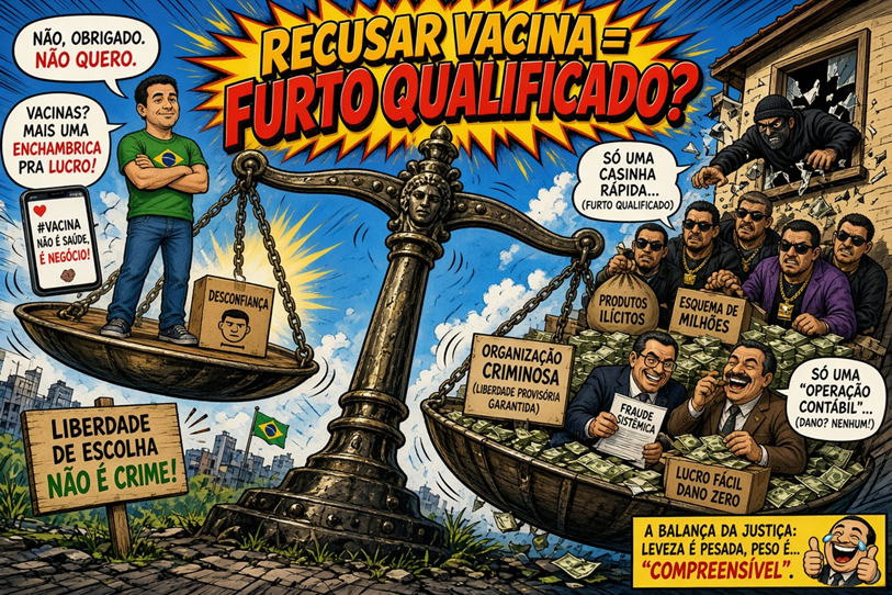 Recusar vacina = arrombar casa? O projeto que equipara opinião a crime grave
